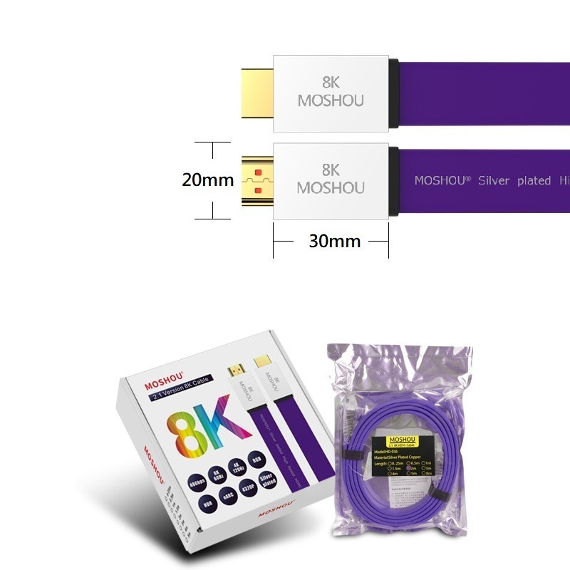 魔獸 MOSHOU HDMI2.1版 扁平 鍍銀 電視機 電腦 PS4 PS5 8K 60HZ 4K 120Hz HDR-細節圖9