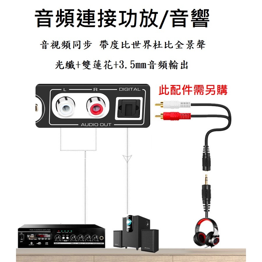魔獸 HDMI2.1 4進2出 音頻矩陣 Swith PS4 PS5 8K 60Hz 4K 120HZ 遙控 ARC-細節圖8