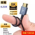 魔獸 超細款 超柔軟 線徑 2.4mm 同軸 2.1版 電腦 PS4 PS5 8K 60HZ 4K 120Hz HDR-規格圖11