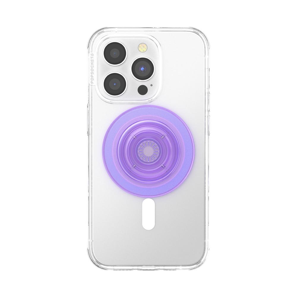 泡泡騷 手機支架 磁吸半透薰衣紫圈 PopSockets 伸縮手機支架-細節圖2