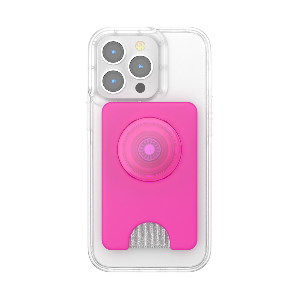 泡泡騷 手機支架 粉桃紅 PopSockets 磁吸卡夾 Plus 系列-細節圖4