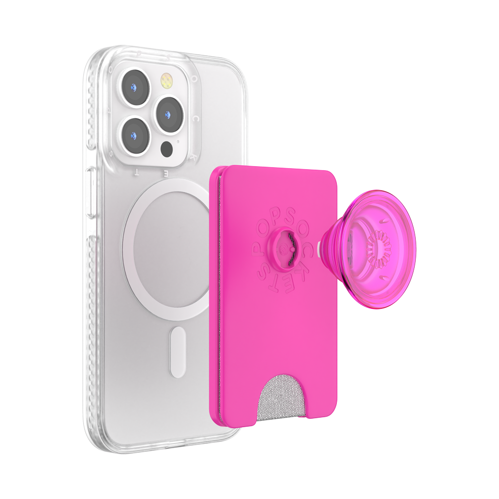泡泡騷 手機支架 粉桃紅 PopSockets 磁吸卡夾 Plus 系列-細節圖6