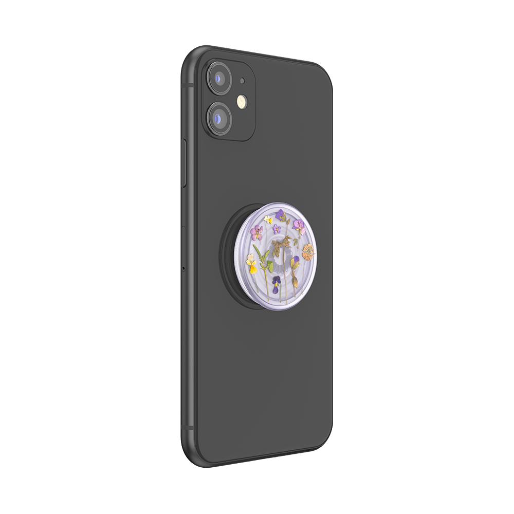 泡泡騷 手機支架 植物紫花田 PopSockets 伸縮手機支架-細節圖6