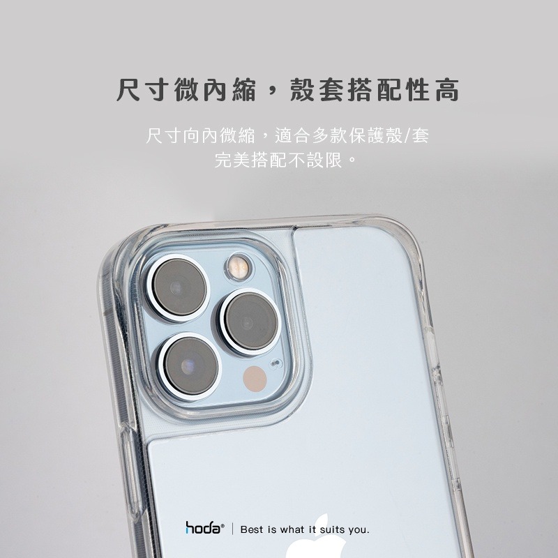 hoda iPhone 15 Pro Max Plus 14 13 12 11PET 全滿版鏡頭座貼 完美底座 一組二入-細節圖6