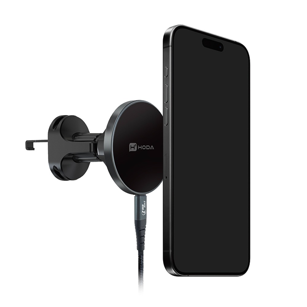 hoda 手機支架 iPhone 15 Pro Max 14 13 車用出風口磁吸手機支架 支援MagSafe-細節圖9