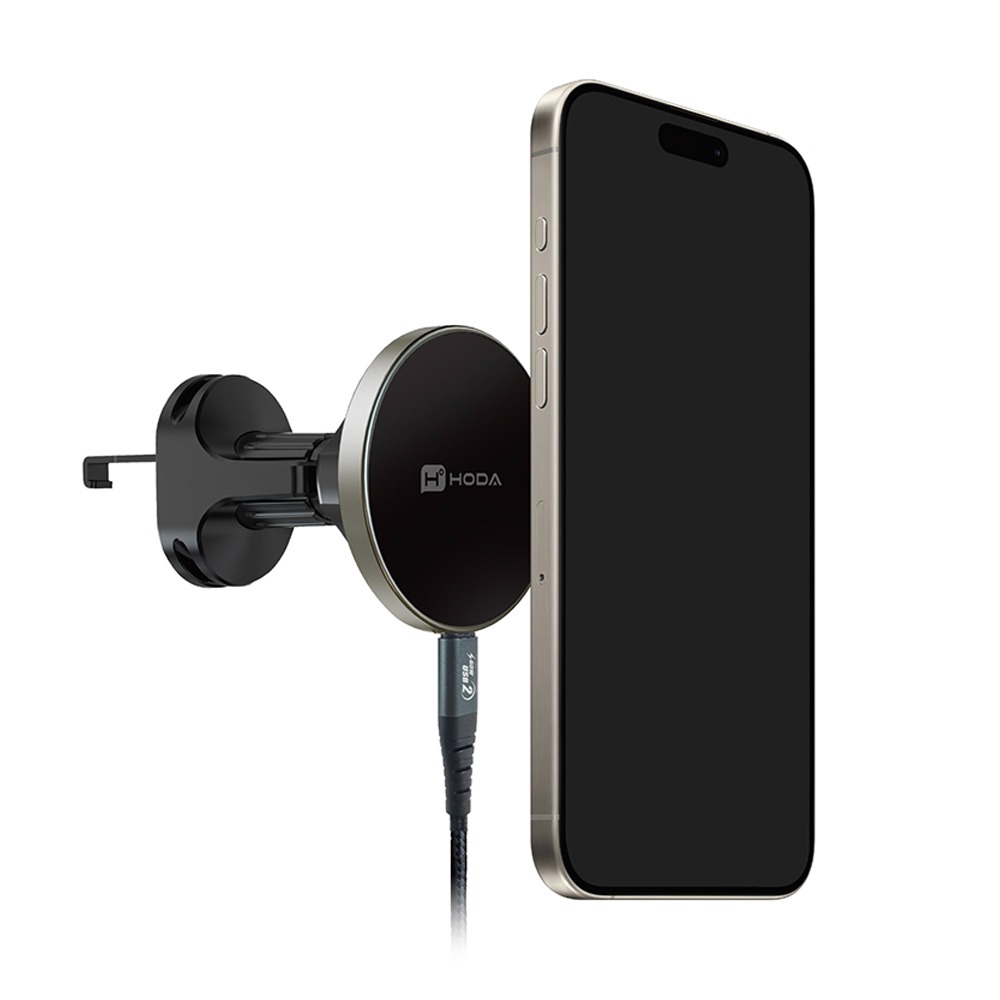 hoda 手機支架 iPhone 15 Pro Max 14 13 車用出風口磁吸手機支架 支援MagSafe-規格圖11