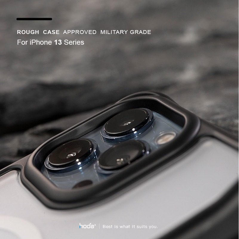hoda iPhone 14 Pro Max Plus 13 12 全型號 柔石軍規防摔保護殼-細節圖4