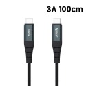 hoda iPhone 15 Pro Max Type-C USB-C 充電線 尼龍編織100W 5A快速充電傳輸線-規格圖9