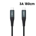 hoda iPhone 15 Pro Max Type-C USB-C 充電線 尼龍編織100W 5A快速充電傳輸線-規格圖9