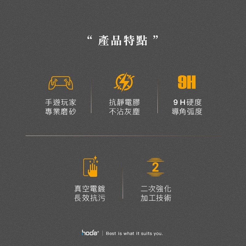 hoda iPhone 15 Pro Max Plus 14 13 12 手遊專用霧面磨砂防眩光滿版玻璃保護貼-細節圖3