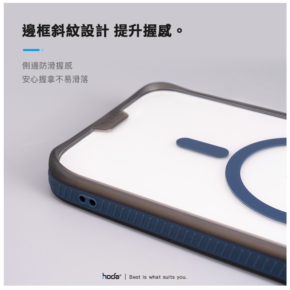hoda iPhone 15 Pro Max 14 彩石軍規防摔保護殼-細節圖2