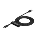 黑 USB-A/USB-C 200cm