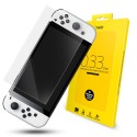 hoda 任天堂 Switch 薩爾達傳說 王國之淚 OLED 全型號 滿版9H鋼化玻璃保護貼-規格圖9