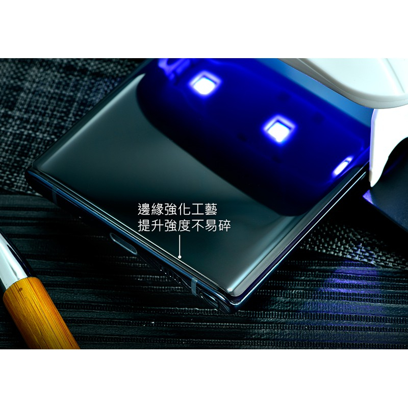 hoda 三星 S23 Ultra S22 Note20 3D防爆9H鋼化玻璃保護貼 UV膠全貼合內縮滿版-細節圖7