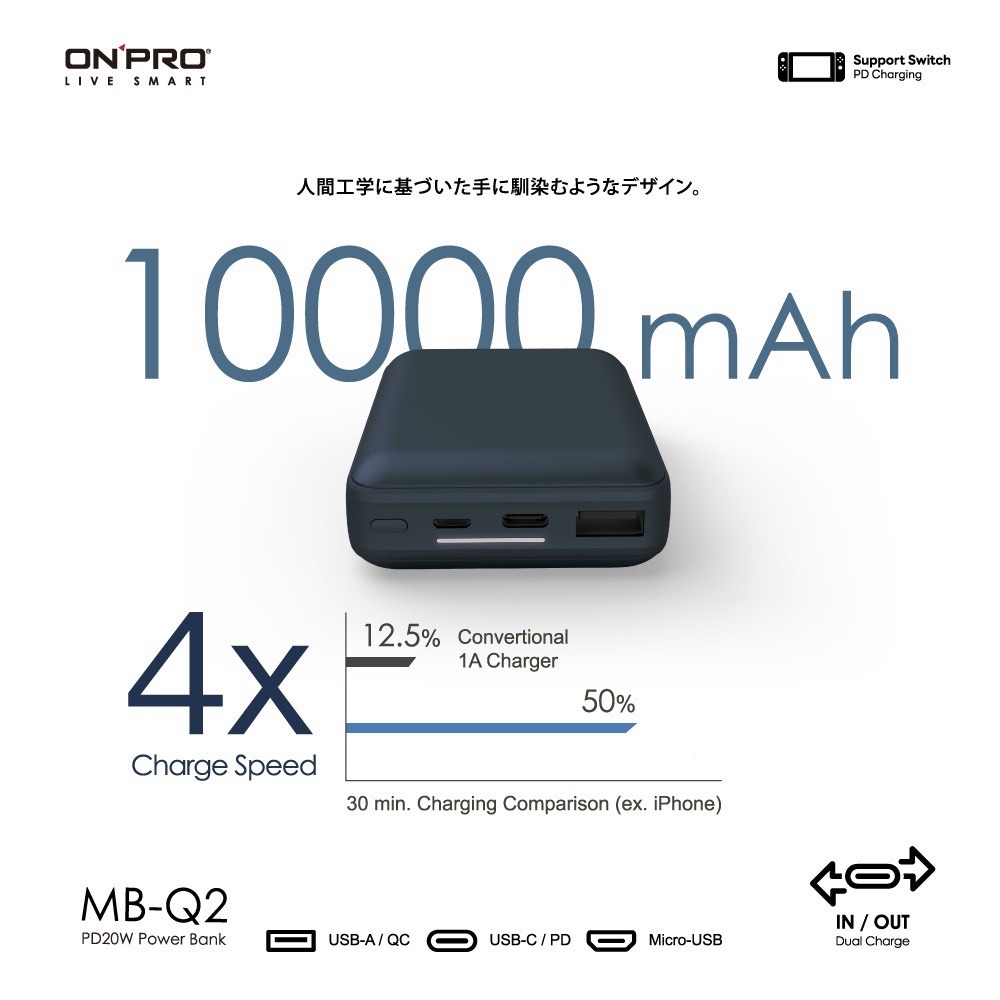 ONPRO iPhone 15 Pro Max 14 13 12 行動電源 PD18W 極速充電 通過BSMI認證-細節圖3