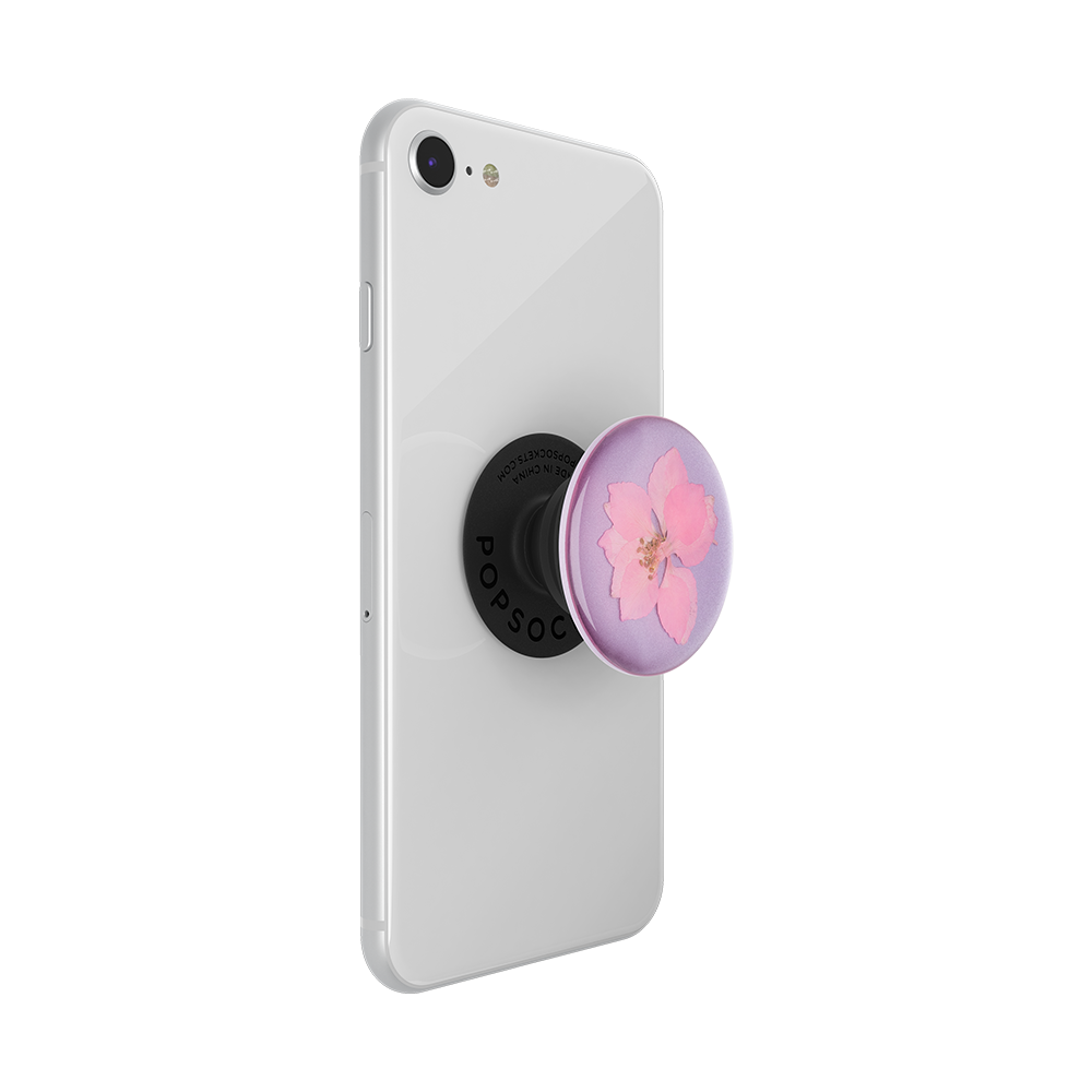 泡泡騷 手機支架 壓花翠雀花粉色 PopSockets 伸縮手機支架-細節圖9