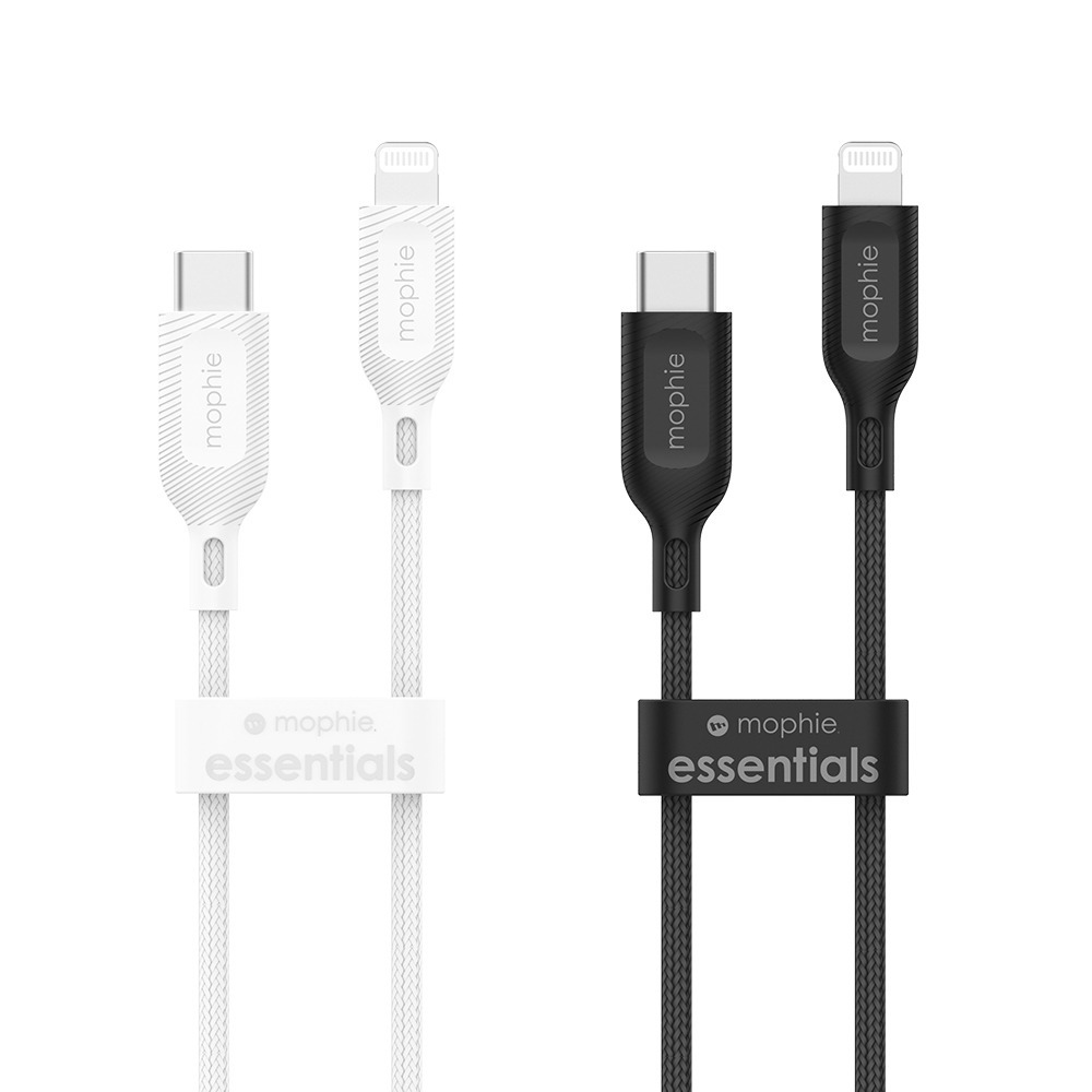mophie MFi認證【USB-C To Lightning】essentials 編織快速充電傳輸線-細節圖2