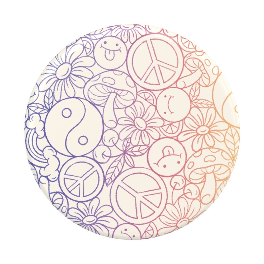 泡泡騷 手機支架 愛與和平 PopSockets 伸縮手機支架-細節圖2