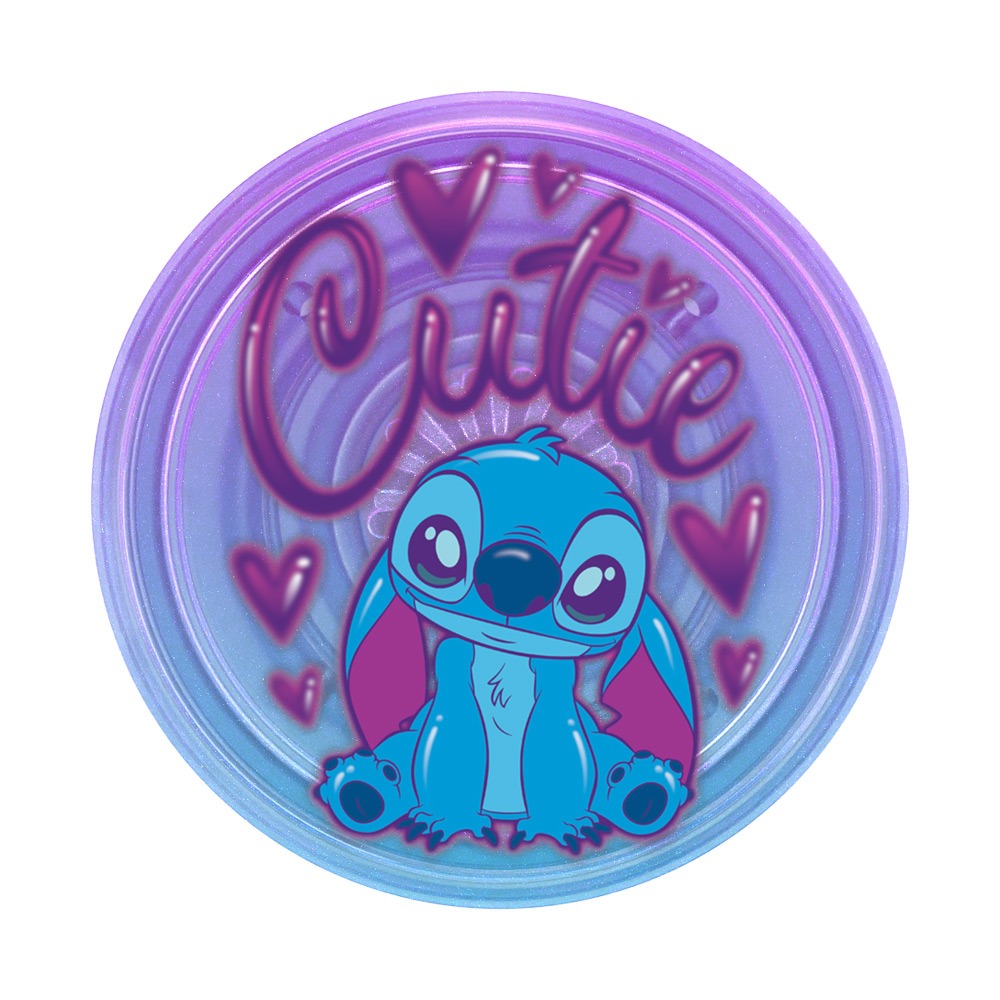 泡泡騷 手機支架 迪士尼 半透史迪奇小可愛 PopSockets 伸縮手機支架-細節圖2