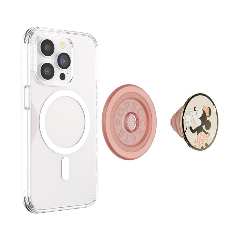 泡泡騷 手機支架 磁吸 米妮小花 琺瑯瓷  PopSockets 伸縮手機支架-細節圖9