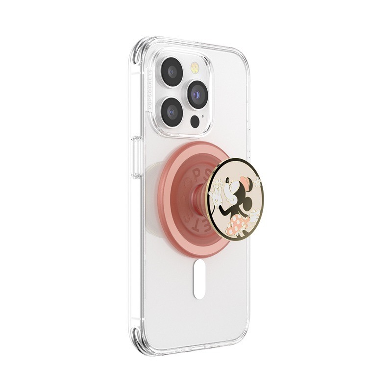 泡泡騷 手機支架 磁吸 米妮小花 琺瑯瓷  PopSockets 伸縮手機支架-細節圖11