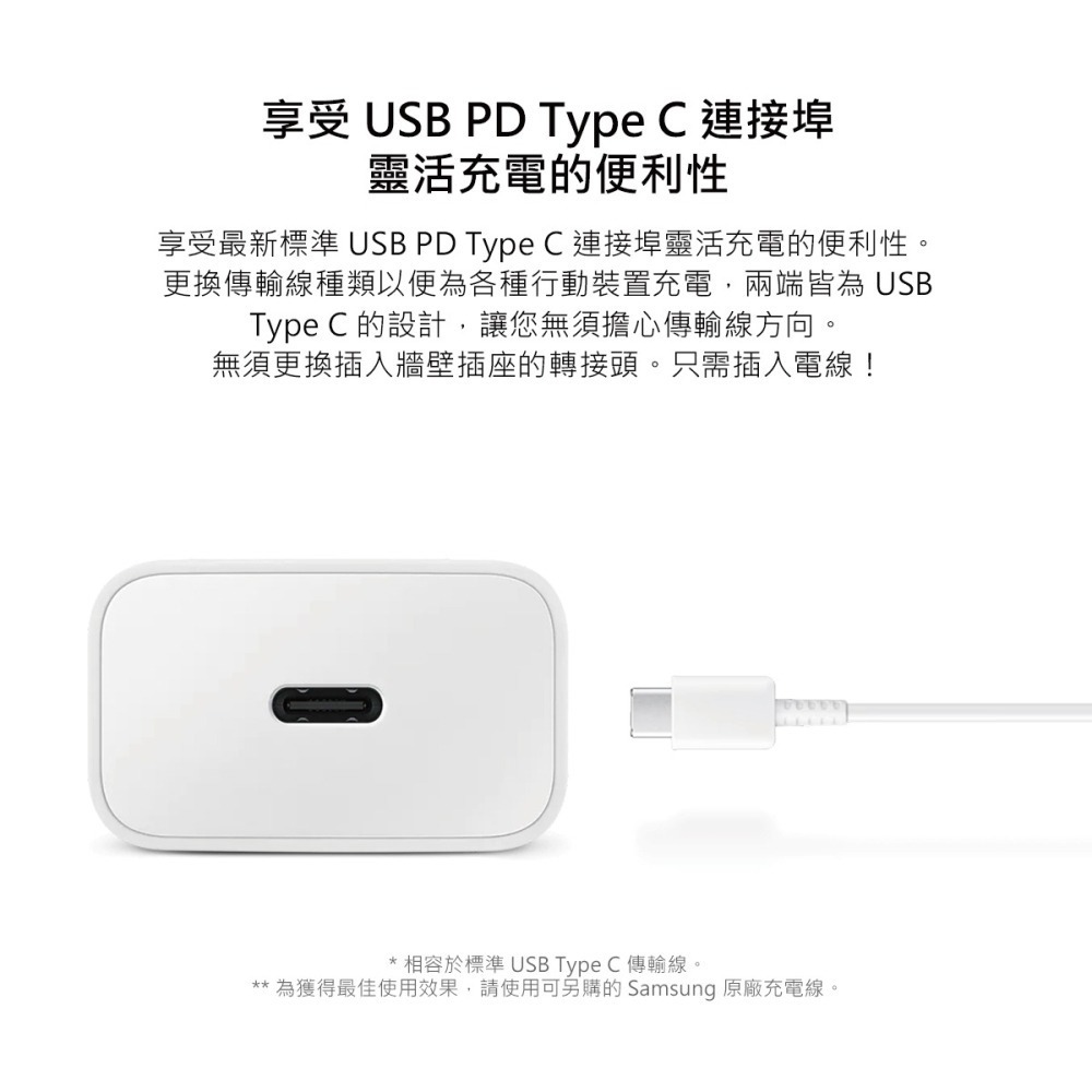 SAMSUNG 原廠 15W Type C 快充旅充頭 EP-T1510 (台灣公司貨)-細節圖8