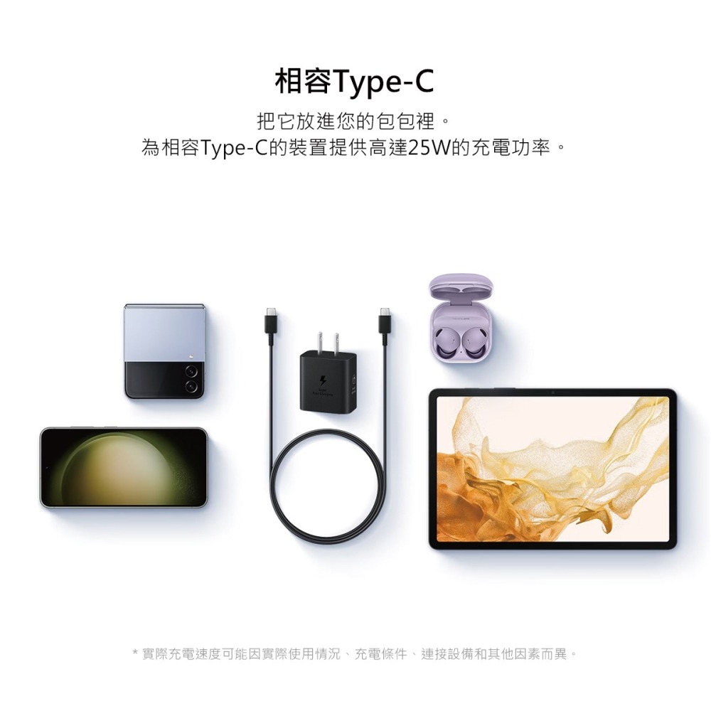 SAMSUNG 原廠25W新款 PD 3.0 超快充充電器 Type C EP-T2510 (台灣公司貨)-細節圖9