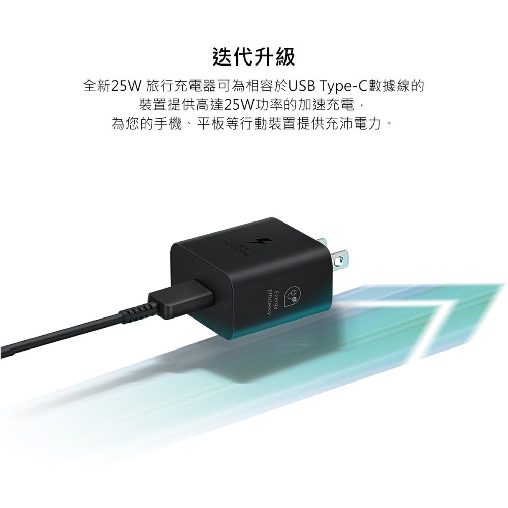 SAMSUNG原廠新款 25W 超級快充頭 + 雙Type C線【盒裝組】T2510 / 支援Z Fold7 Flip7-細節圖5