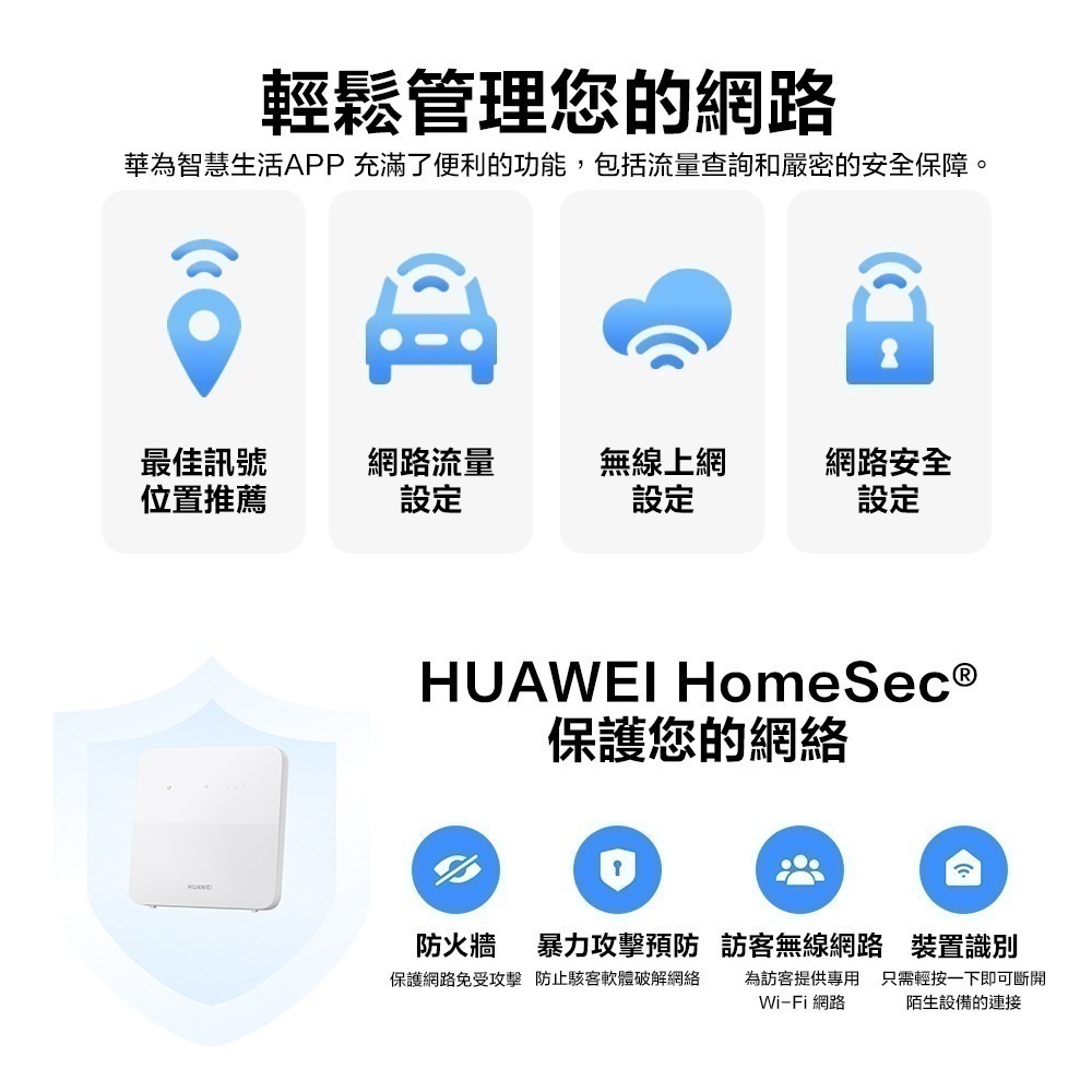 【加碼送華為購物袋+榮耀Type-C耳機+自拍桿】HUAWEI 4G CPE 5s路由器B320-323(聯強保固一年)-細節圖8