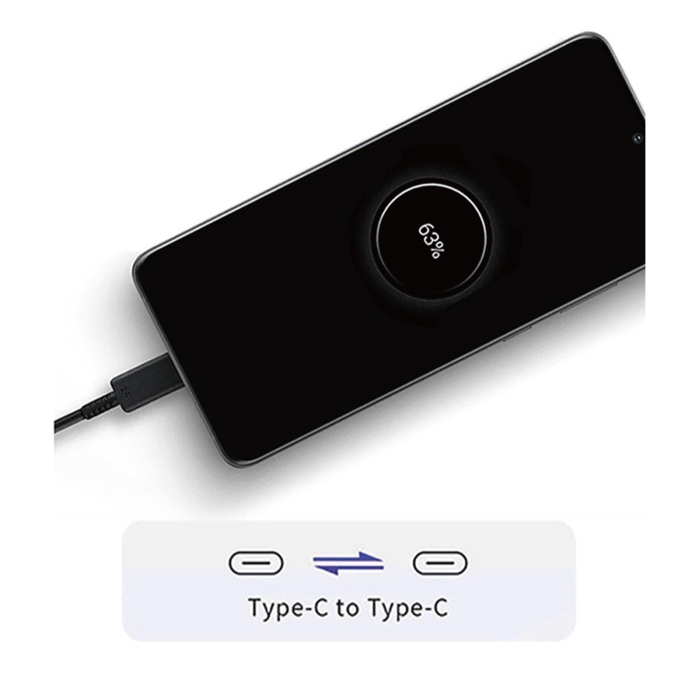 SAMSUNG 原廠 Z Fold7 Flip7適用 3A,1m Type C to Type C線-黑 (DA705)-細節圖9
