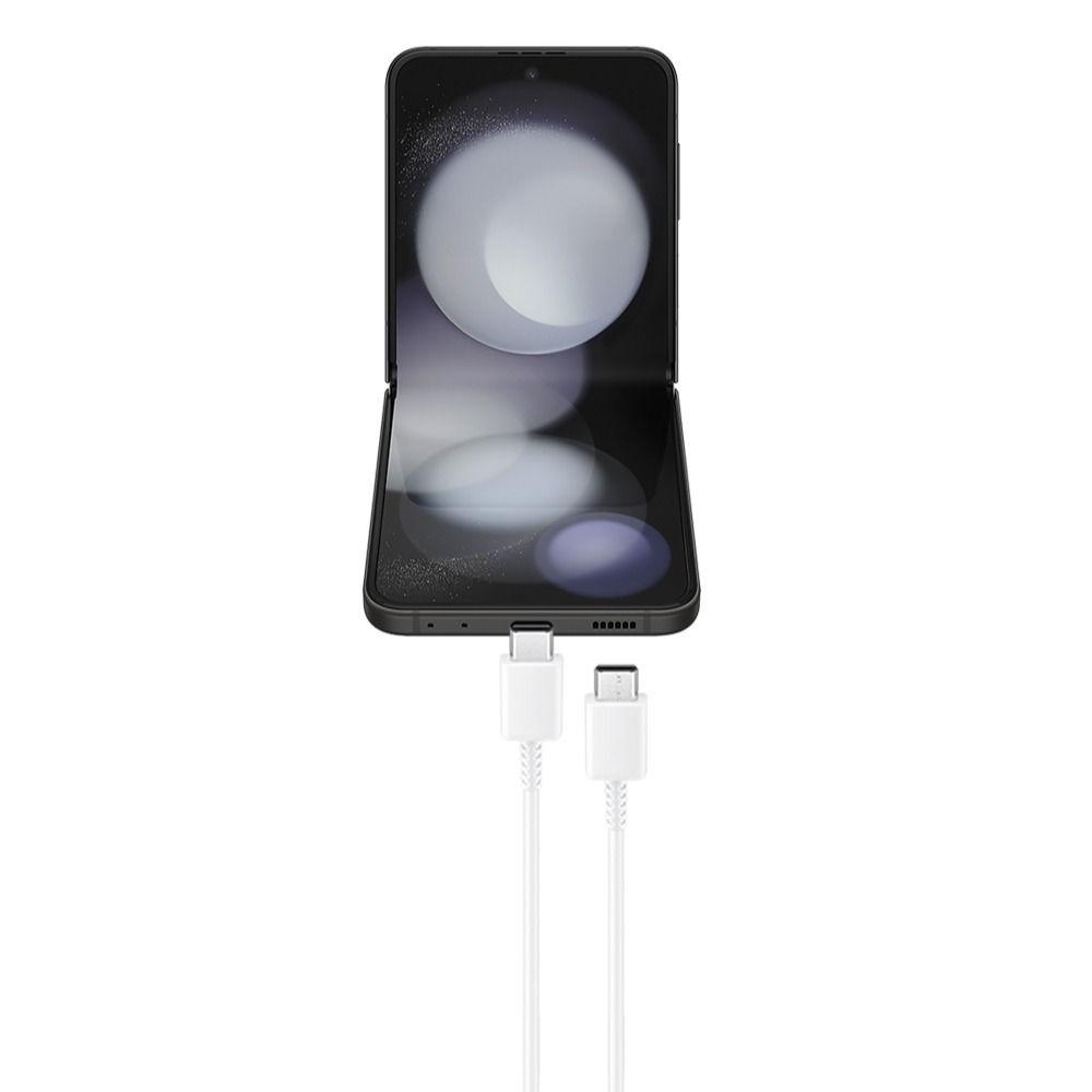 SAMSUNG 原廠 Z Fold7 Flip7適用 3A,1m Type C to Type C線-白 (DA705)-細節圖4