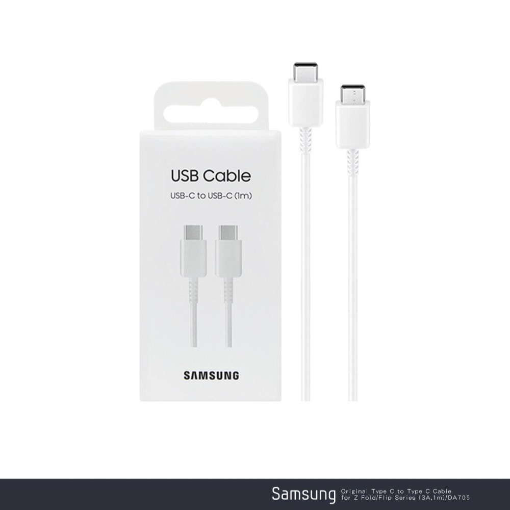 SAMSUNG 原廠 Z Fold7 Flip7適用 3A,1m Type C to Type C線-白 (DA705)-細節圖11