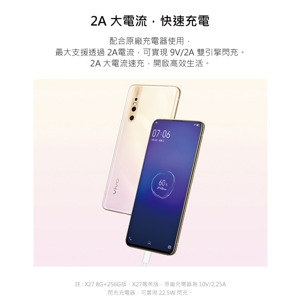VIVO 原廠 2A Type-C 閃充充電線-支援18W閃充 (盒裝 & 環保原封)-細節圖9