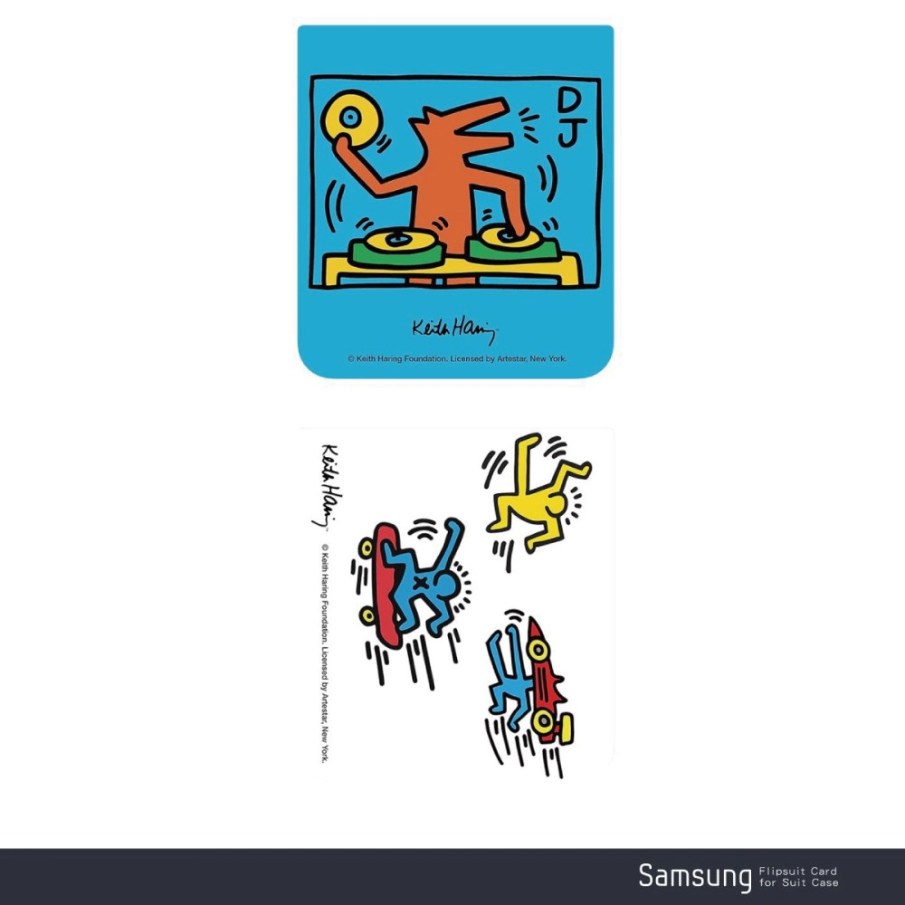 SAMSUNG Galaxy Z Flip5 原廠 Keith Haring 聯名主題感應卡 (GP-TOF731)-細節圖9