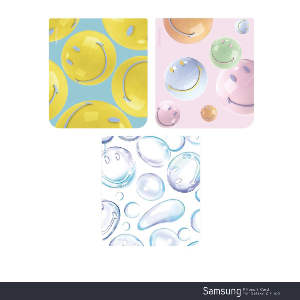 SAMSUNG Galaxy Z Flip5 原廠 Smiley 聯名主題感應卡 (GP-TOF731)-細節圖11