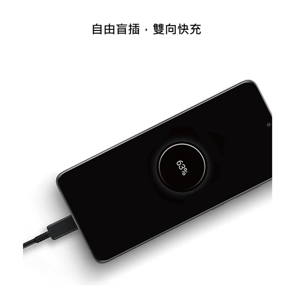 Samsung 三星 原廠S25 S24系列 3A,1m Type-C to Type-C 線-黑【DA705/盒裝】-細節圖5