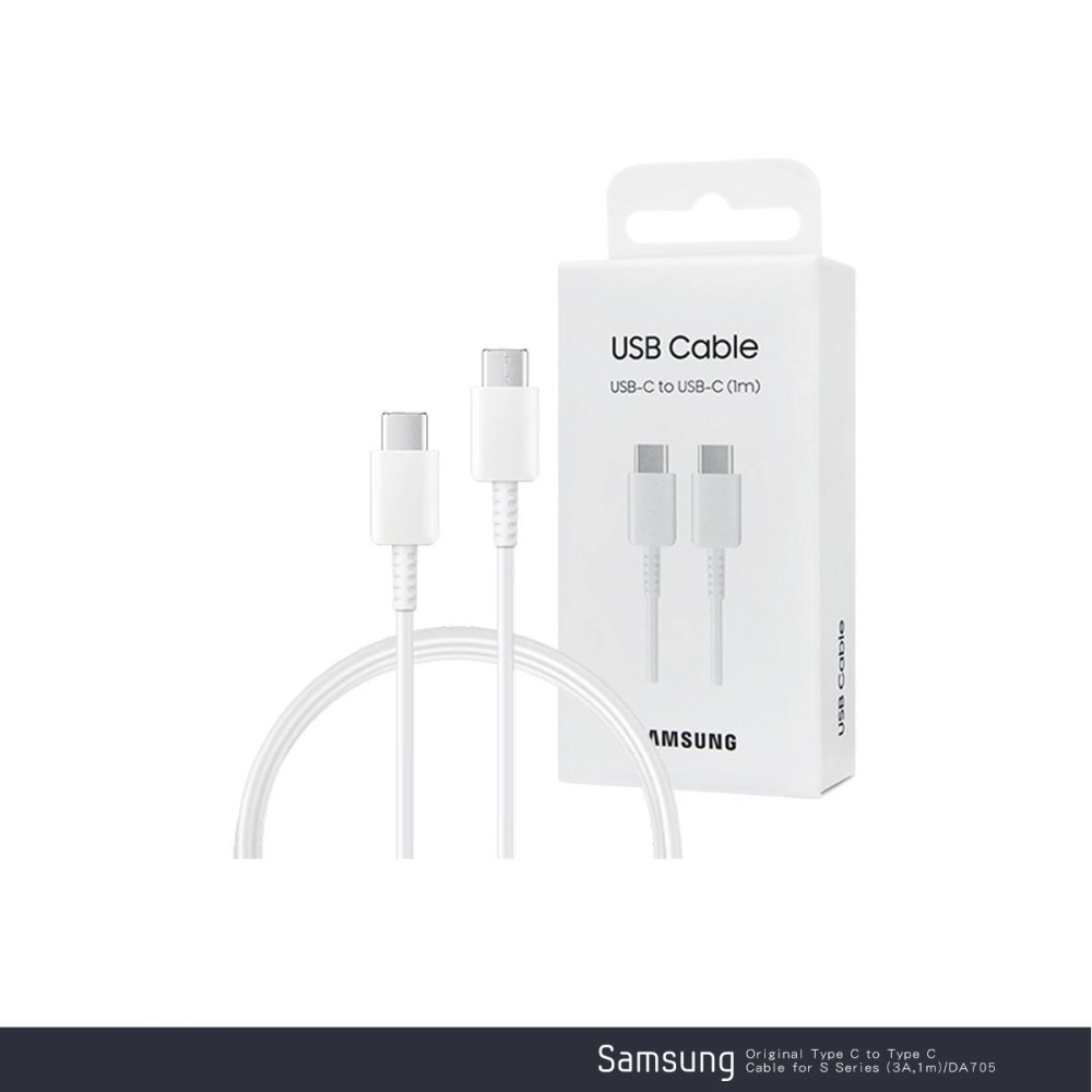 Samsung 三星 原廠S25 S24系列 3A,1m Type-C to Type-C 線-白【DA705/盒裝】-細節圖11