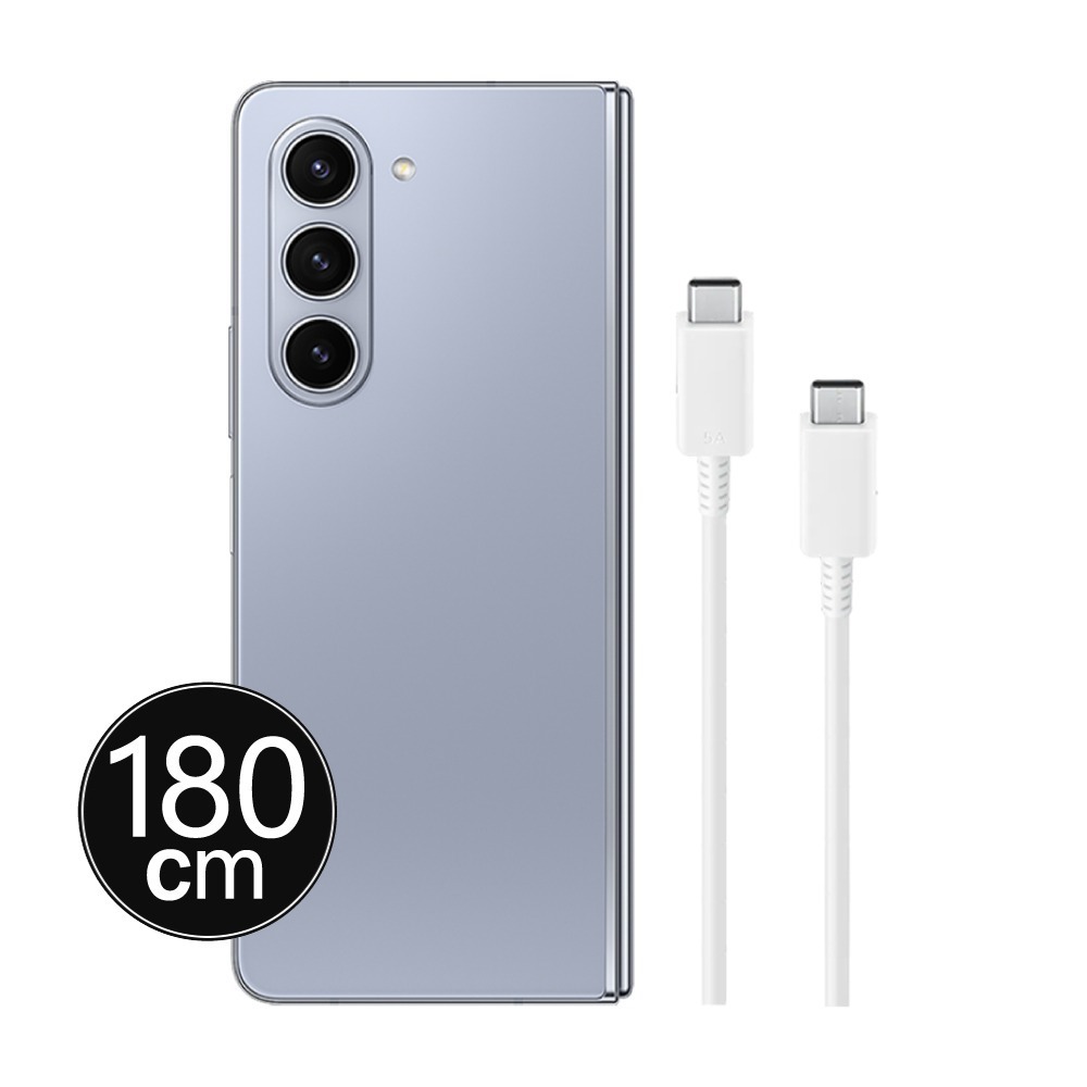 SAMSUNG 原廠 Z Fold7 Flip7適用 5A,1.8m Type C to Type C線 (DX510)-細節圖4