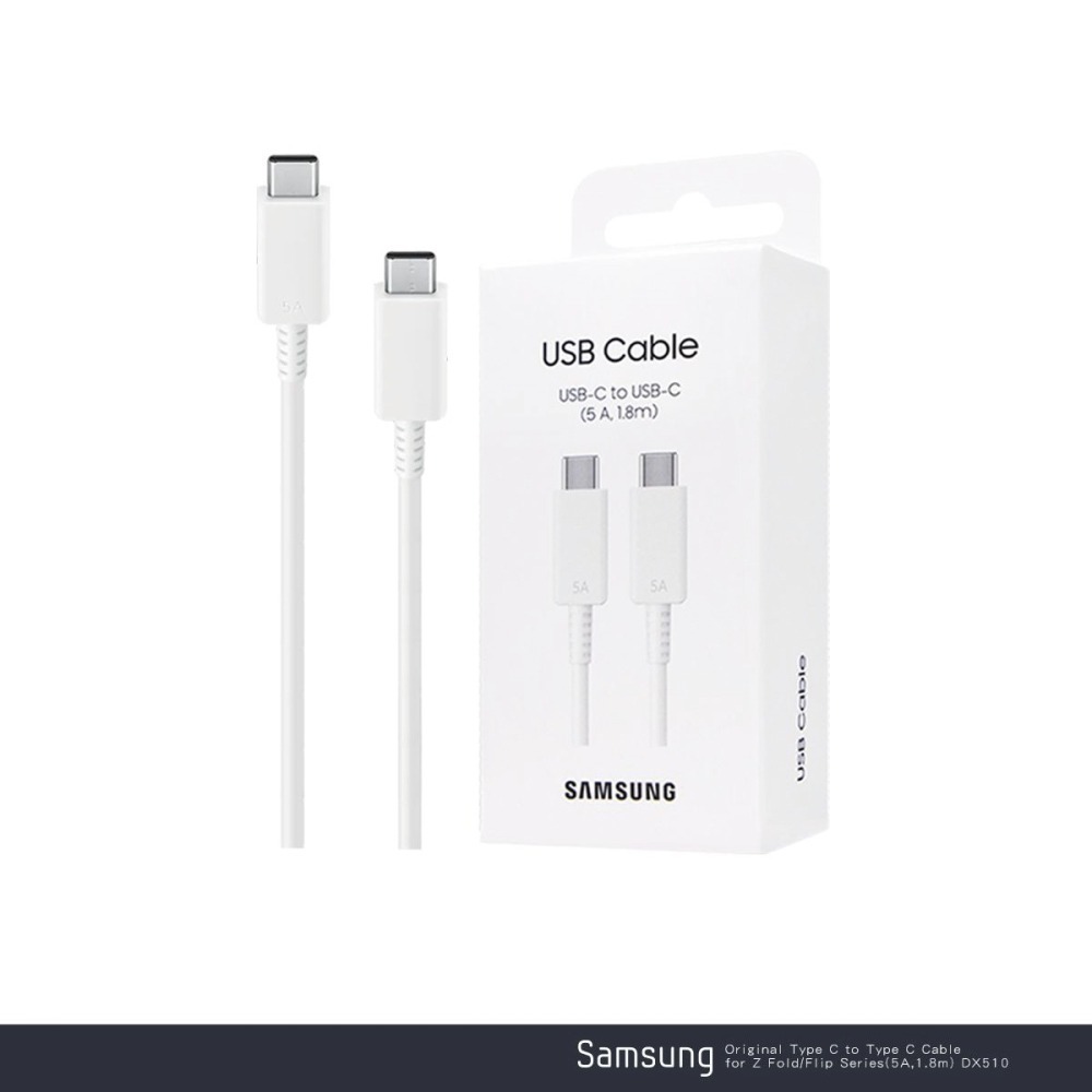 SAMSUNG 原廠 Z Fold7 Flip7適用 5A,1.8m Type C to Type C線 (DX510)-細節圖11