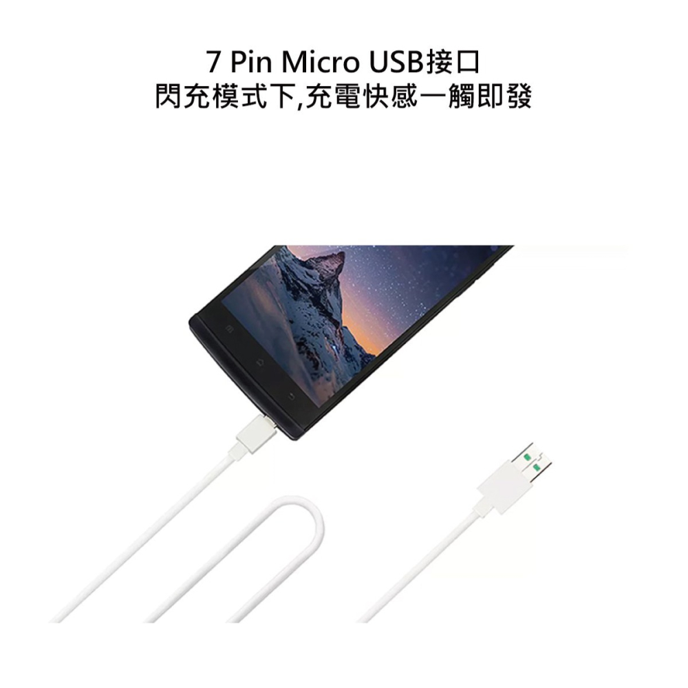 OPPO 原廠DL118 Micro USB充電線,支持VOOC 5V/4A閃充 (密封裝)-細節圖6