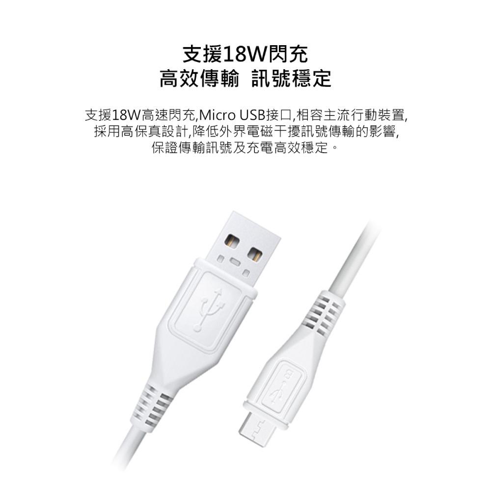 VIVO 原廠 2A Micro USB 閃充充電線-支援18W閃充 (密封袋裝)-細節圖5