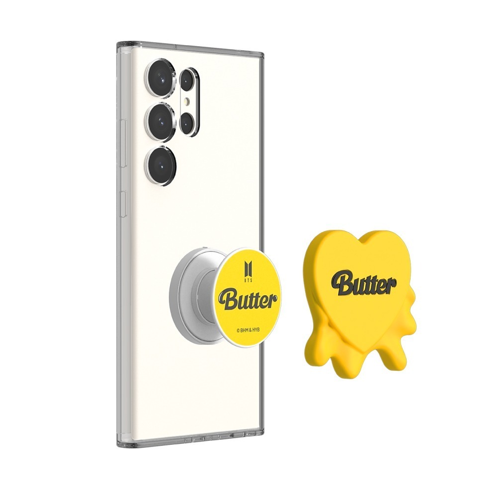 Samsung 三星 原廠 Galaxy S23系列 BTS 聯名 -Butter 指環支架 (適用 透明多功能保護殼)-細節圖4