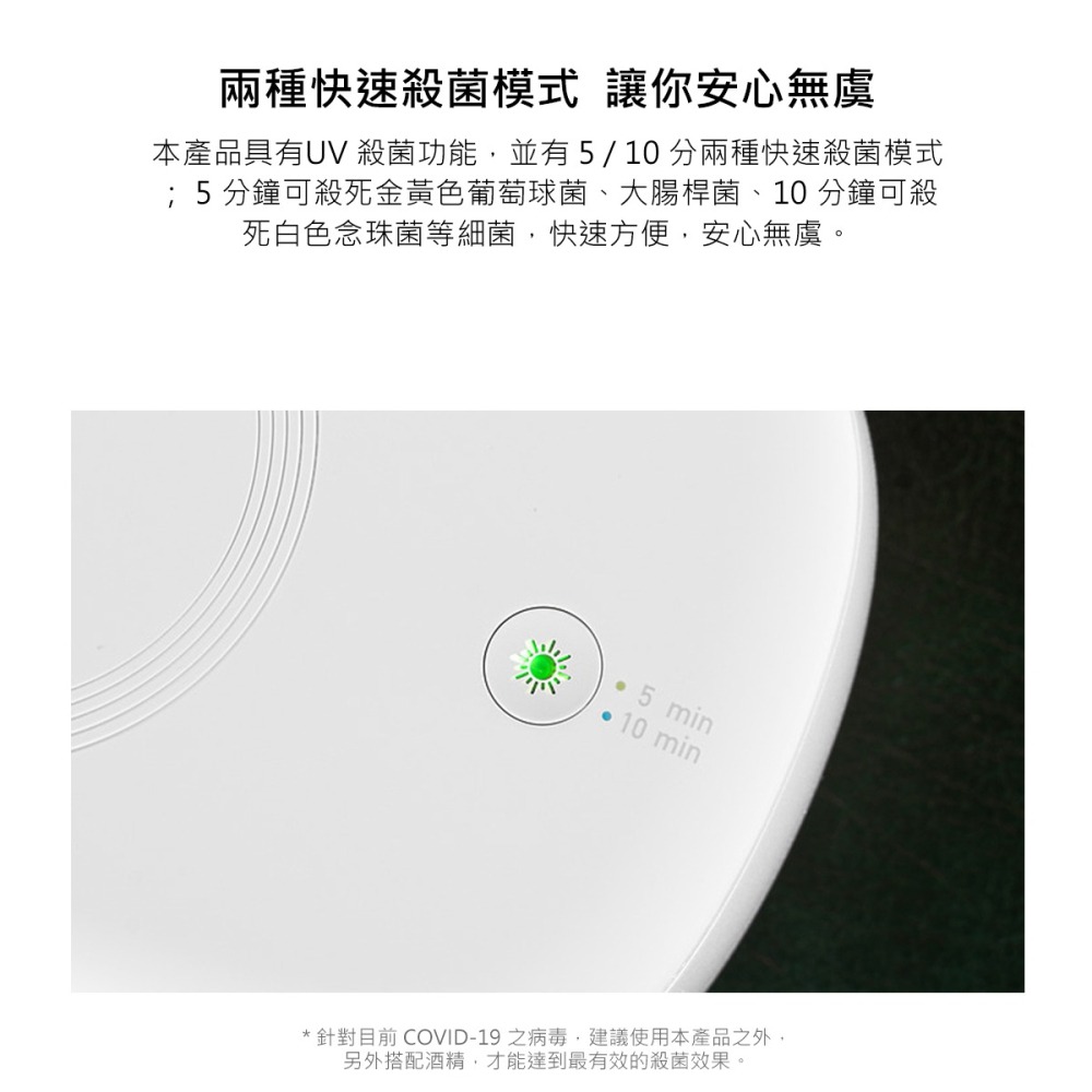 SAMSUNG C&T ITFIT 原廠無線充電 紫外線殺菌盒 (台灣公司貨)-細節圖6