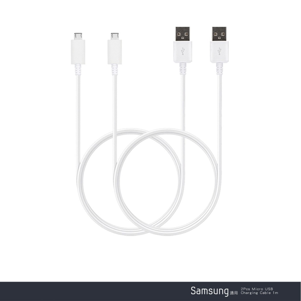【2入】SAMSUNG 三星製造 白色新版 Micro USB 充電線-1m (袋裝)-細節圖9