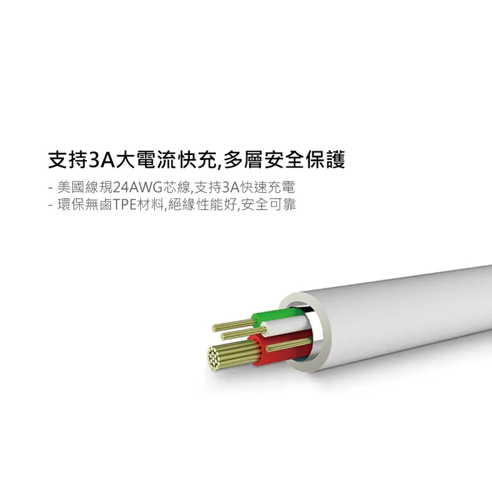 HONOR榮耀 原廠AP51 USB-A to Type-C 3A 快速充電線 - 1M (盒裝)-細節圖7