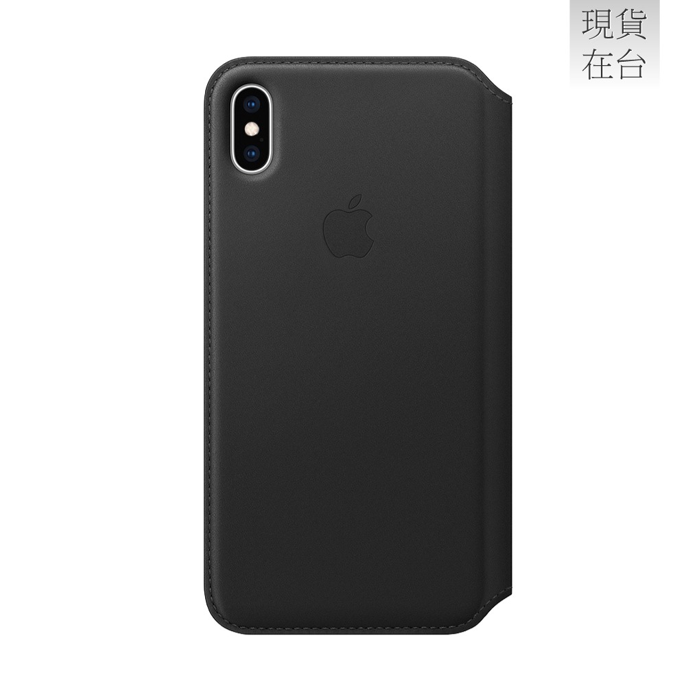 Apple 原廠 iPhone Xs Max Leather Folio 皮革雙面夾 黑 (台灣公司貨)-細節圖4