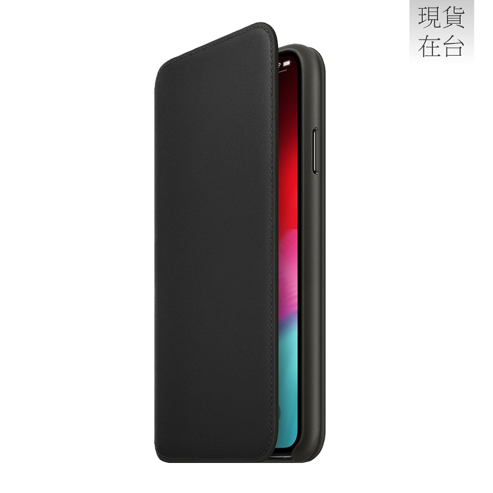 Apple 原廠 iPhone Xs Max Leather Folio 皮革雙面夾 黑 (台灣公司貨)-細節圖5