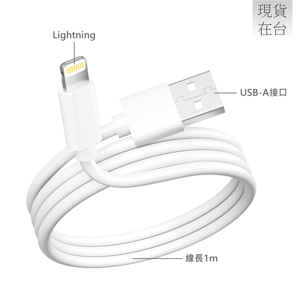 Apple副廠 iPhone系列 Lightning to USB-A 連接線-1M (密封裝)-細節圖5