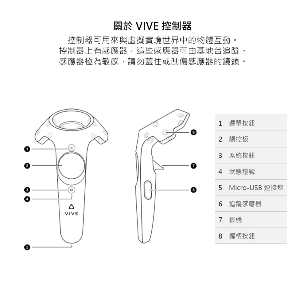 HTC 原廠 VIVE 控制器 Controller (第一代)-細節圖9