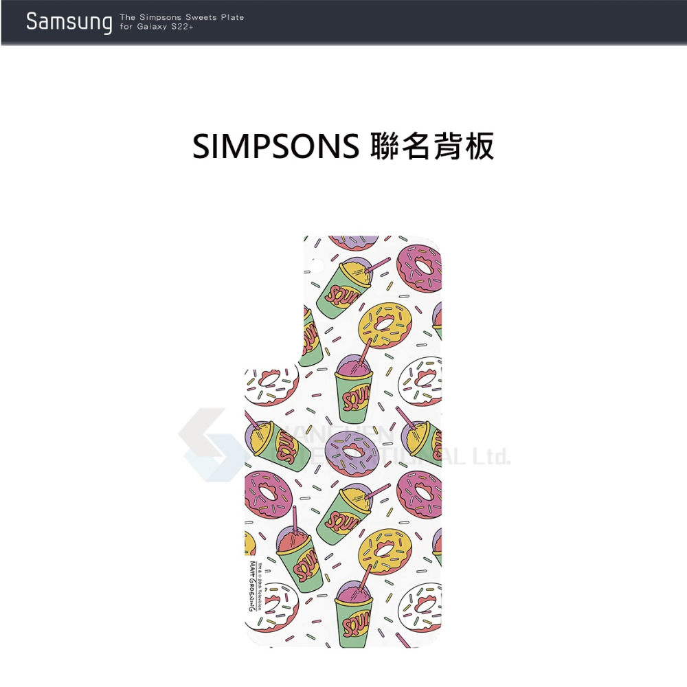 SAMSUNG 原廠 SIMPSONS聯名背板 for S22+ 邊框背蓋兩用保護殼(公司貨)-細節圖3